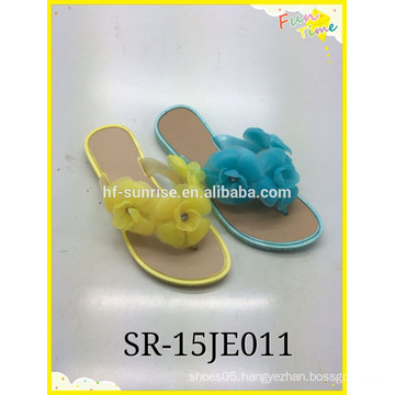 2015 new style with flower Cheap slipper shoes